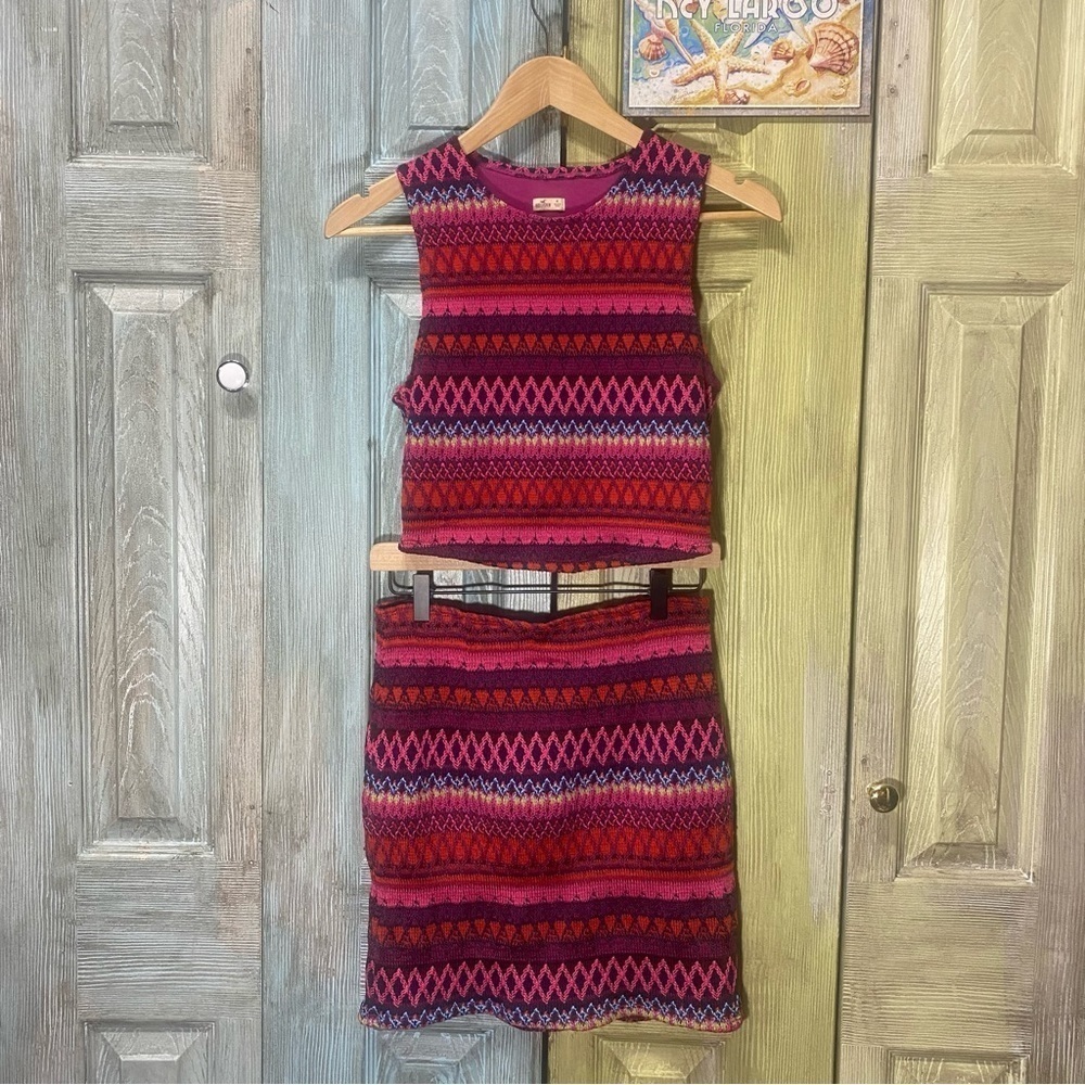 Hollister Woven Two Piece Tank & Skirt Medium​